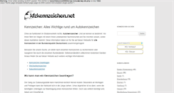 Desktop Screenshot of kfzkennzeichen.net
